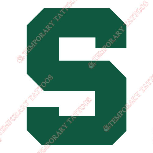 Michigan State Spartans Customize Temporary Tattoos Stickers NO.5059